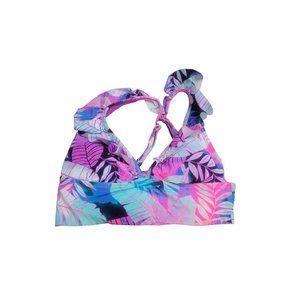 Women's Tank Top Style Bikini Top Island Soul Multicolor Floral M Medium